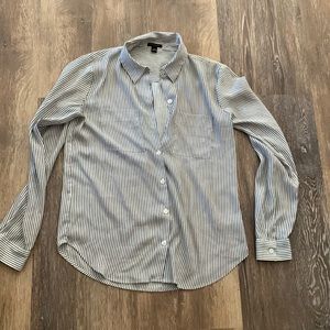 Ann Taylor silky striped button down - xs